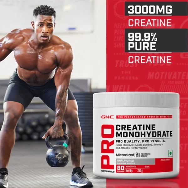GNC Creatine Monohydrate 3000mg Unflavoured, 250 gm