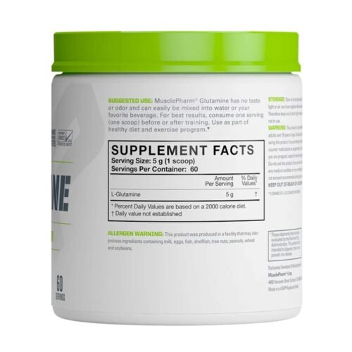 MusclePharm Glutamine 300g - Image 3