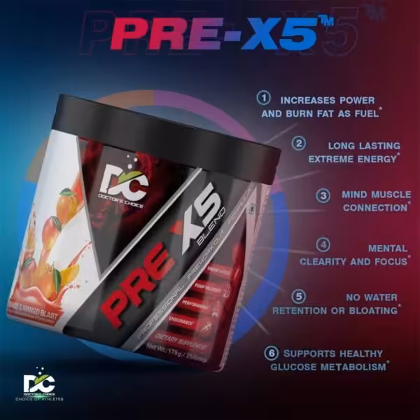 Doctor’s Choice PRE-X5 Blend Professional Pre-Workout Formula - product image