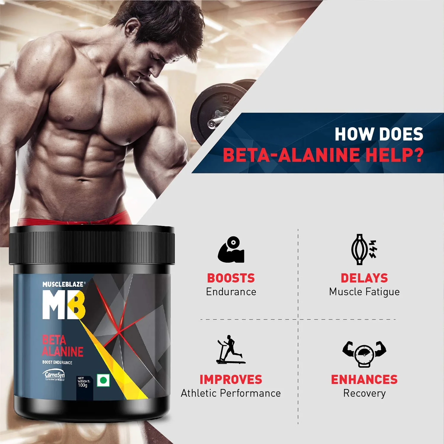 MuscleBlaze Beta Alanine, Unflavoured - Image 4