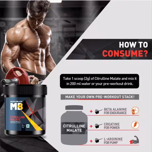 How to consume: Mix 1 scoop (2g) in 200ml water. Can be stacked with Beta Alanine, Creatine, or L-Arginine