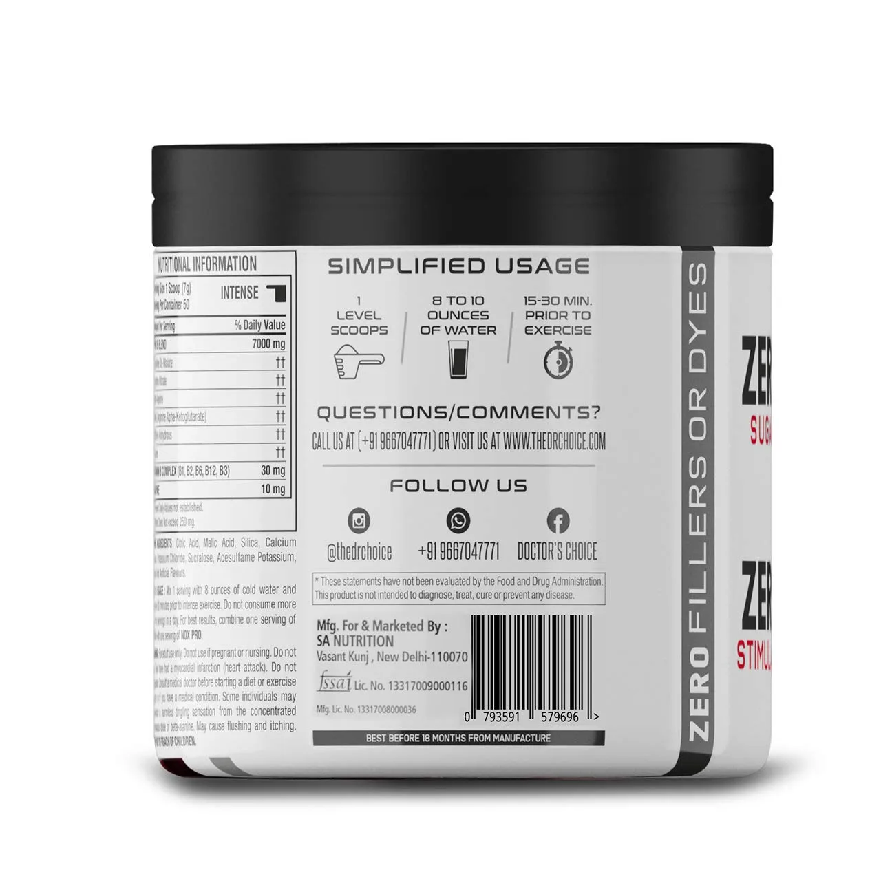 Doctor’s Choice PRE-X5 Blend Professional Pre-Workout Formula - Image 6