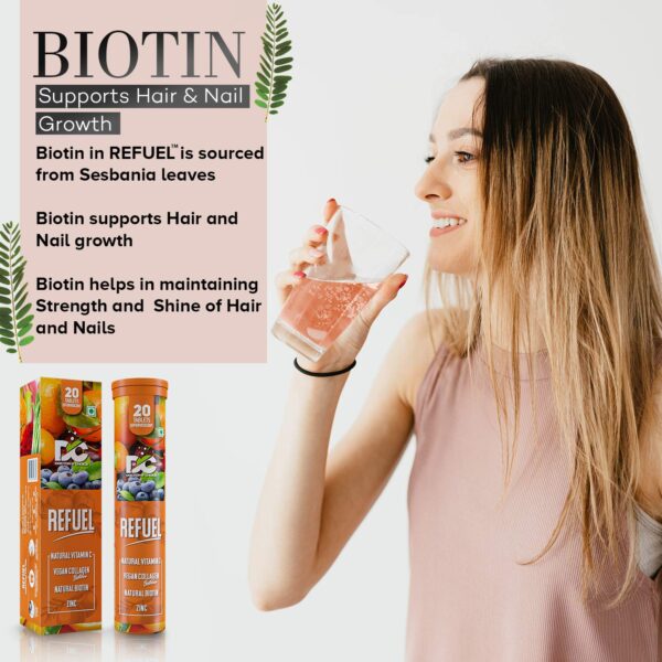 Doctor's Choice Refuel Natural Vitamin C & Zinc , 20 Tablets, Orange