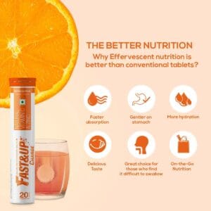 Fast&Up Charge Natural Vitamin C and Zinc, Orange