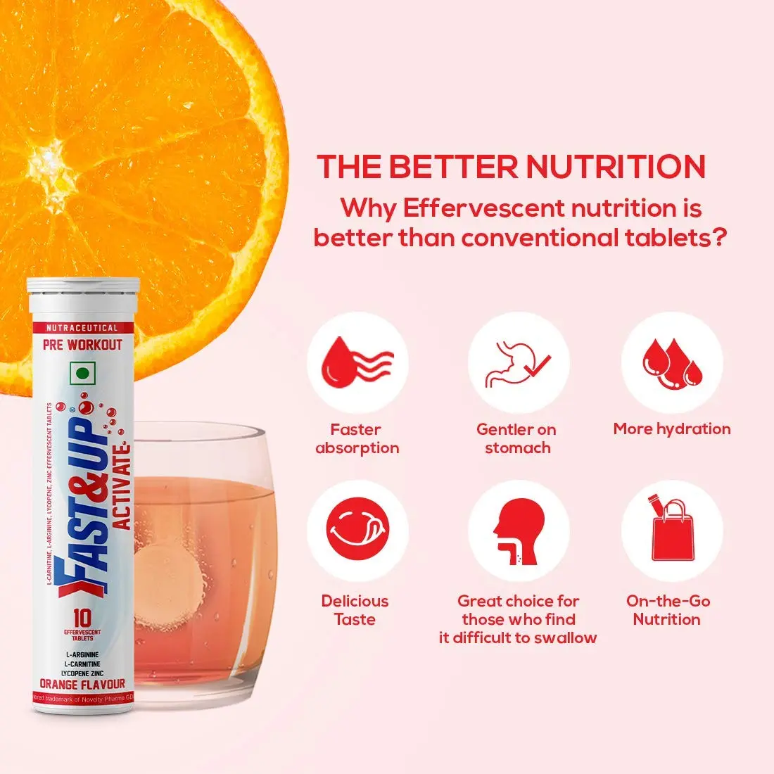 Fast&Up Pre-Workout Activate, Orange - Image 5