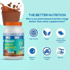 Fast&Up Plant Protein – Plant based Vegan, 30 Servings