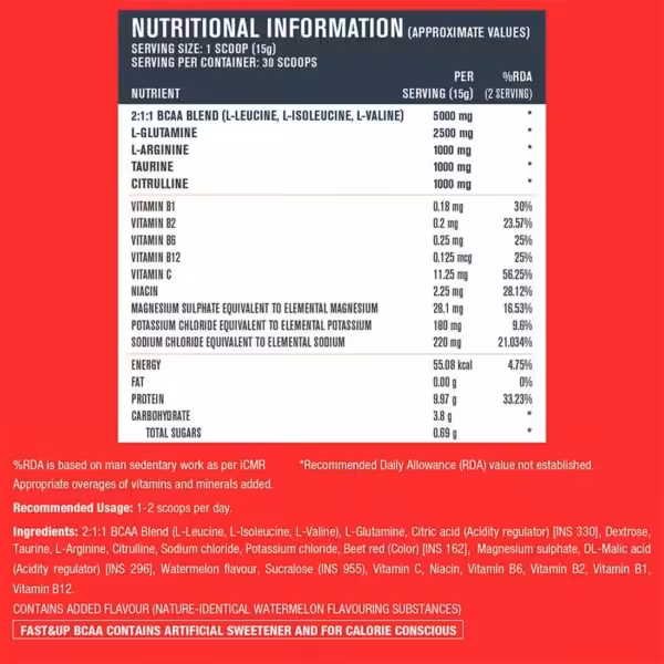 Fast&Up BCAA - product image
