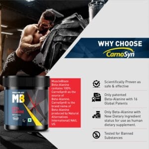 MuscleBlaze Beta Alanine, Unflavoured