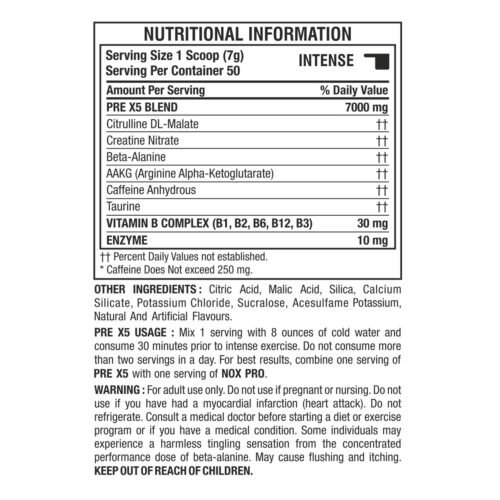 Doctor’s Choice PRE-X5 Blend Professional Pre-Workout Formula - Image 2