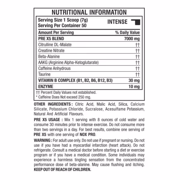 Doctor’s Choice PRE-X5 Blend Professional Pre-Workout Formula - product image