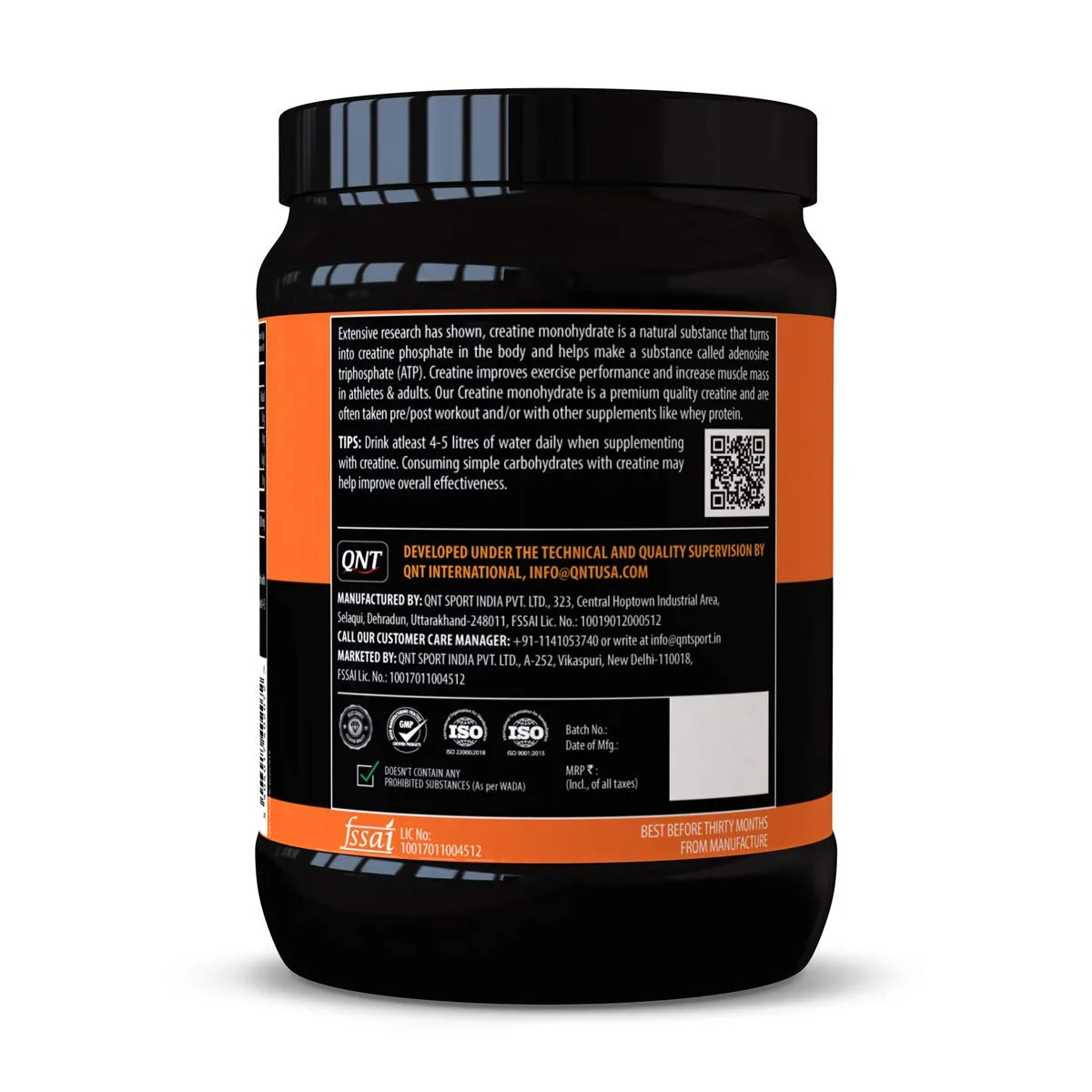 QNT Creatine Monohydrate 83 serving - Image 5