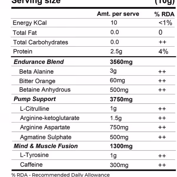 Muscle Asylum F9 Pro Pre Workout - product image