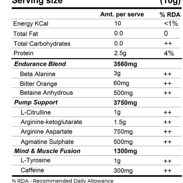 Muscle Asylum F9 Pro Pre Workout