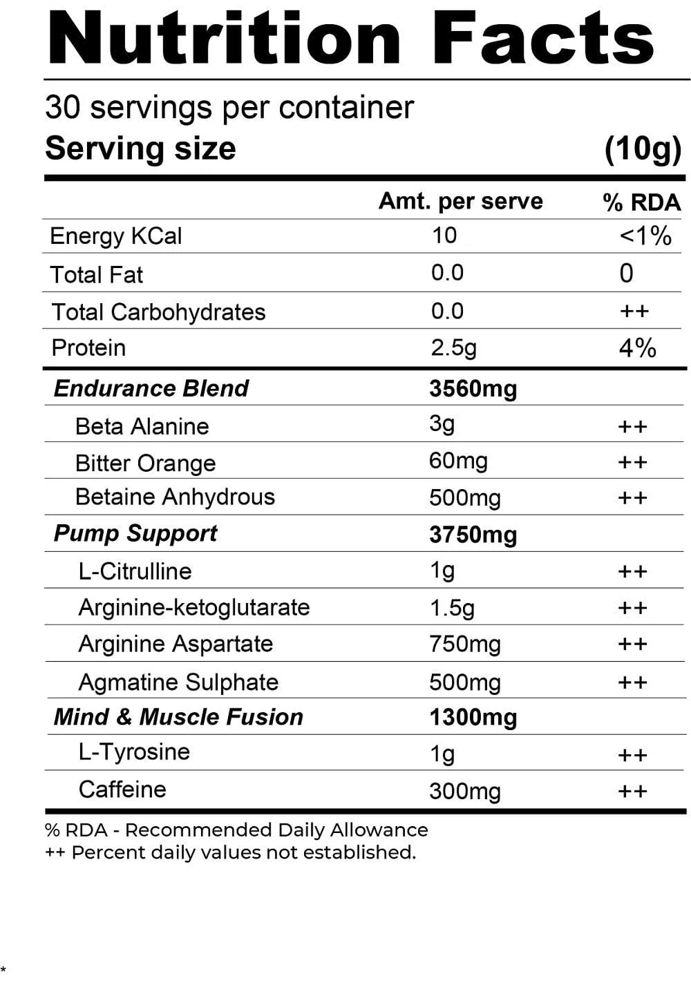 Muscle Asylum F9 Pro Pre Workout - Image 2