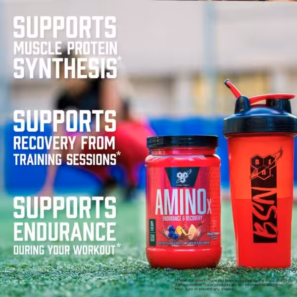 BSN AMINOx: Supports muscle protein synthesis, recovery from training sessions, and endurance during your workout