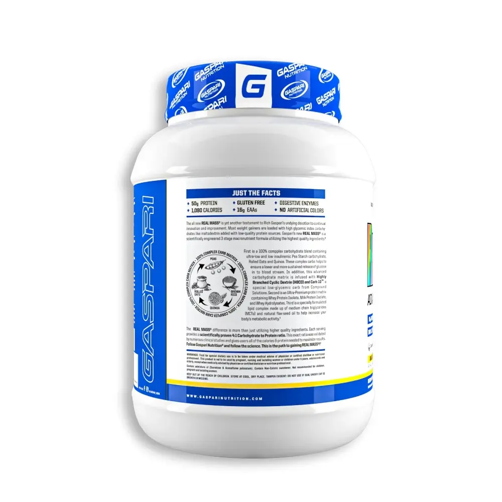 Gaspari Nutrition Real Mass Advanced Weight Gainer - Image 4