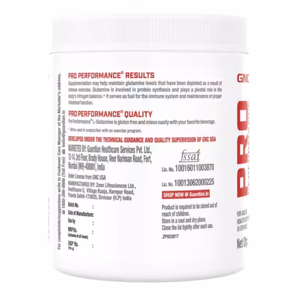 GNC Pro Performance L-Glutamine Powder - product image