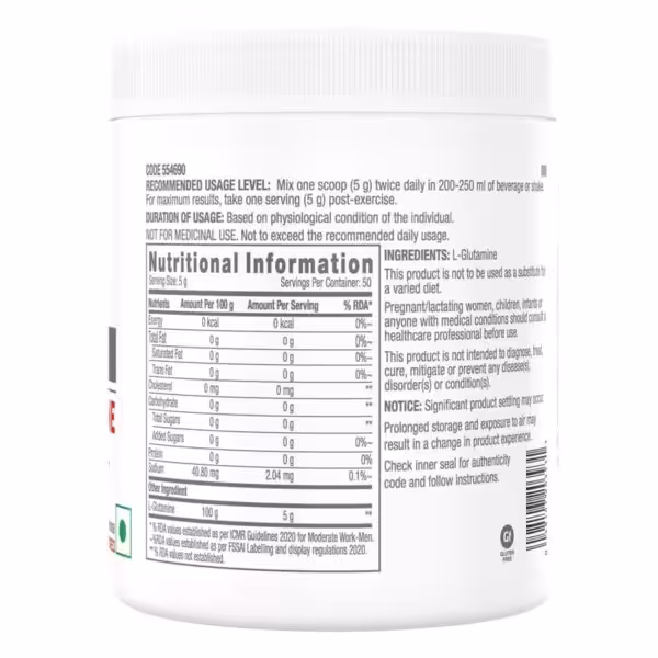 GNC Pro Performance L-Glutamine Powder - product image