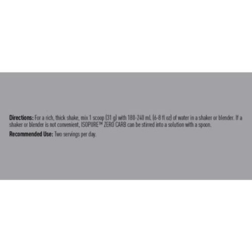 Isopure Zero Carb 100% Whey Protein Isolate Powder - Image 10
