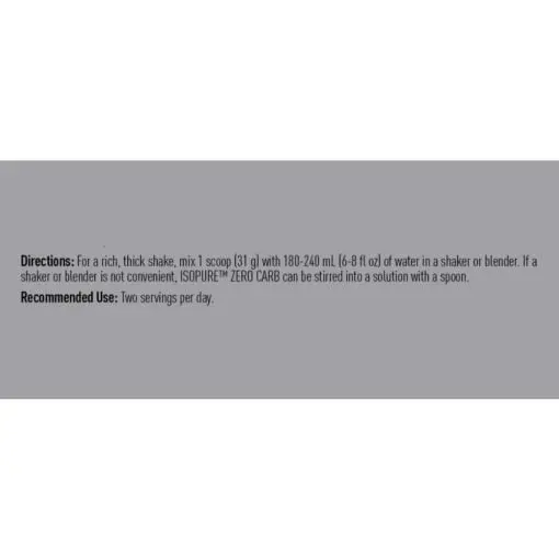 Isopure Zero Carb 100% Whey Protein Isolate Powder - Image 10