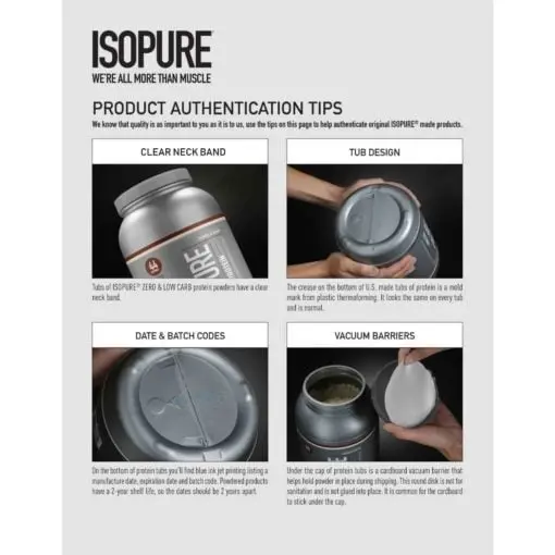 Isopure Zero Carb 100% Whey Protein Isolate Powder - Image 7