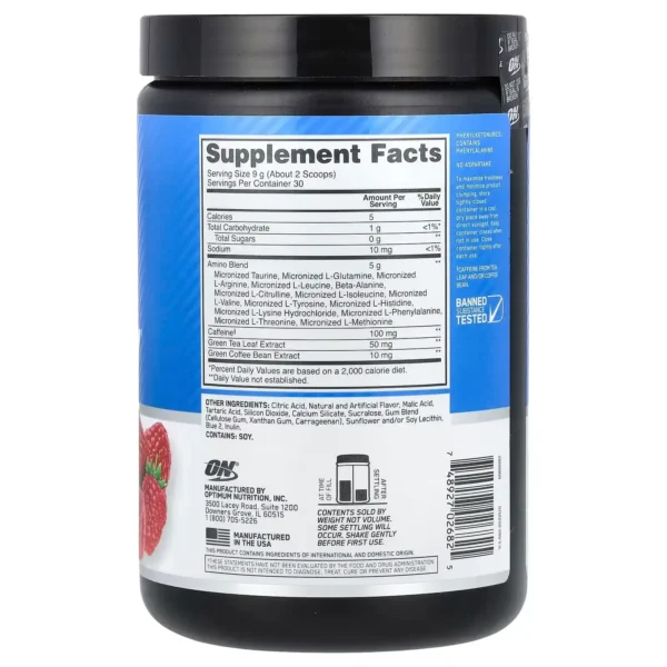 Optimum Nutrition Amino Energy