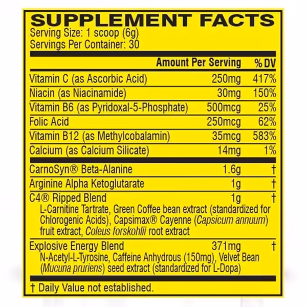 Cellucor C4 Ripped, 30 Servings - product image