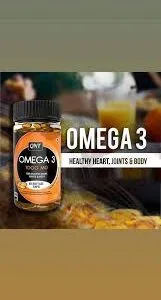 QNT Omega 3 1000 MG, 60 softgel caps. Healthy heart, joints & body