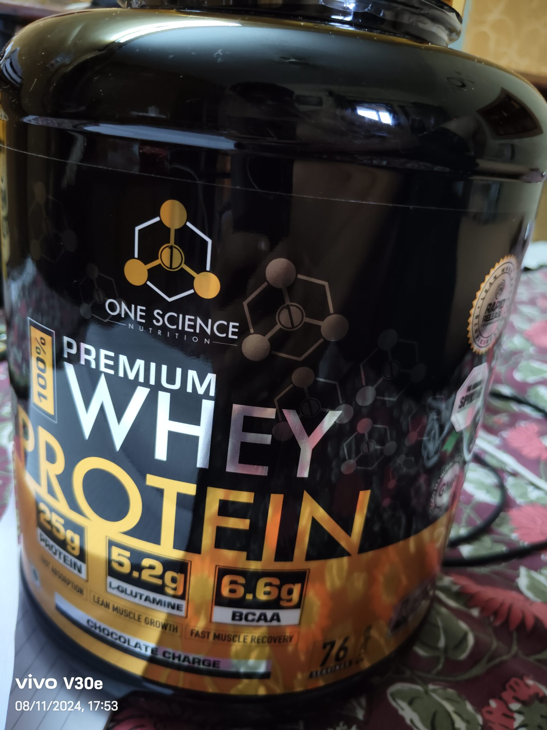 One Science Nutrition 100% Premium Whey Protein photo review