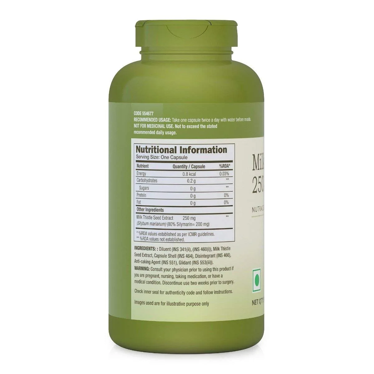 GNC Herbal Plus Milk Thistle - Image 2