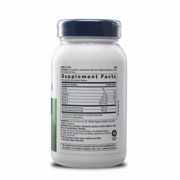 GNC Cod Liver Oil with Omega-3 - product image