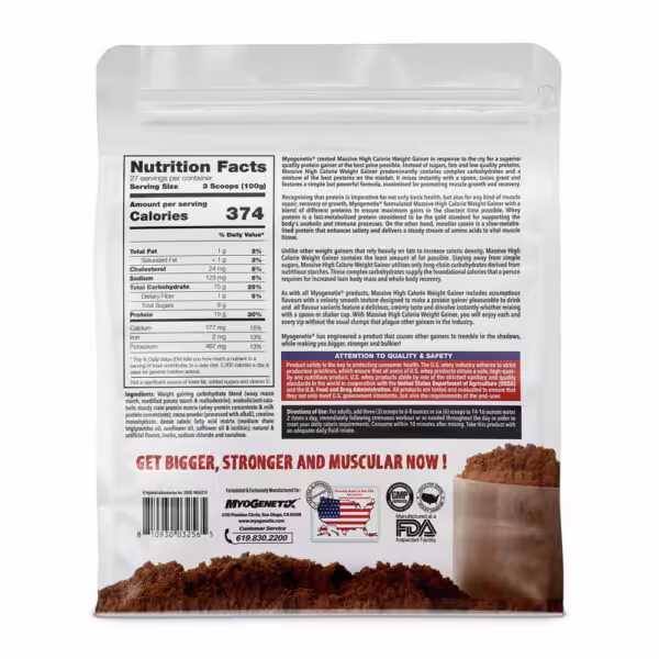 Myogenetix Massive High Calorie Weight Gainer - product image