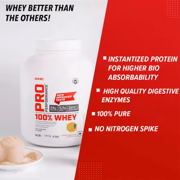 GNC Pro Performance 100% Whey Protein - product image