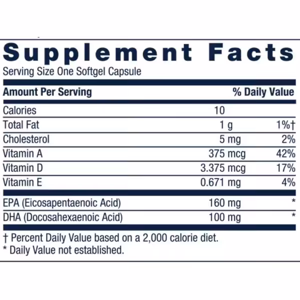 GNC Cod Liver Oil with Omega-3 - product image