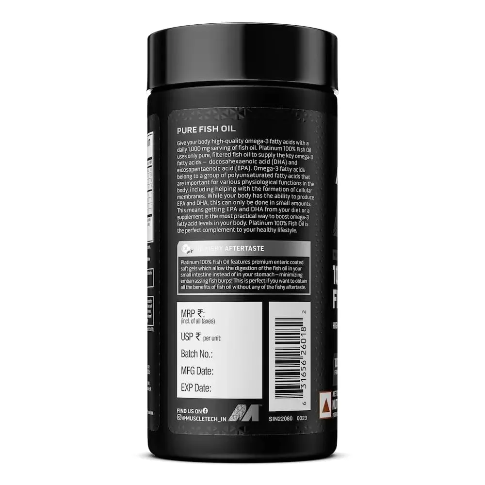 MuscleTech Platinum 100% Fish Oil - Image 3