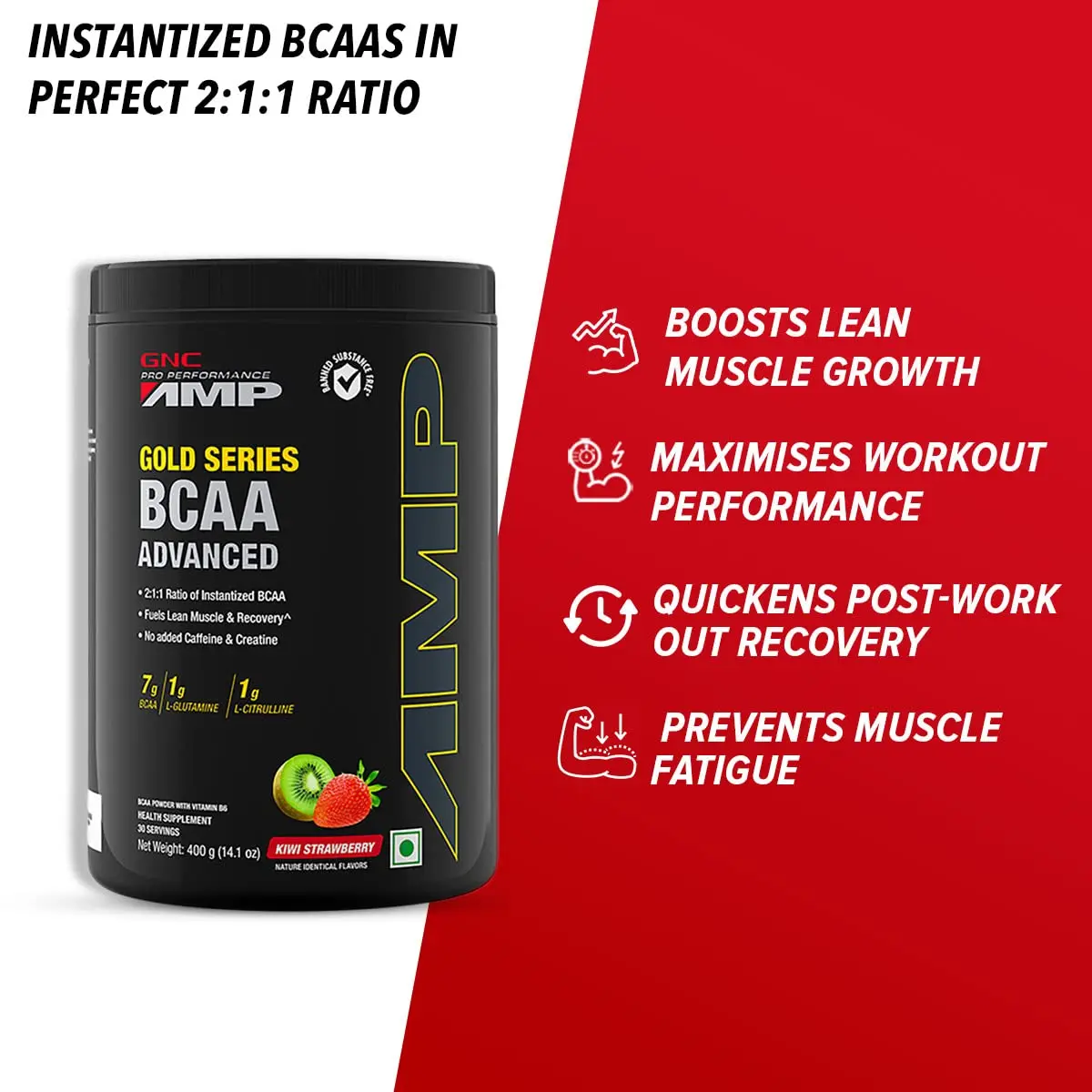 GNC AMP Gold Series BCAA Advanced - Image 7