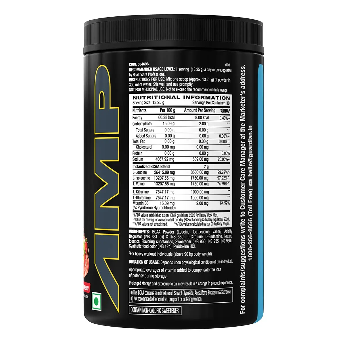 GNC AMP Gold Series BCAA Advanced - Image 3