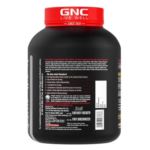 GNC Amp Gold Series 100% Whey Protein Advanced - Image 4