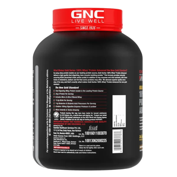 GNC Amp Gold Series 100% Whey Protein Advanced