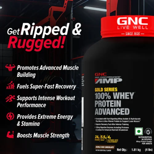 GNC Amp Gold Series 100% Whey Protein Advanced - Image 5