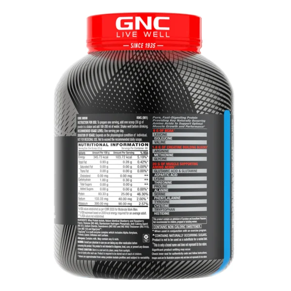 GNC AMP Pure Isolate Powder