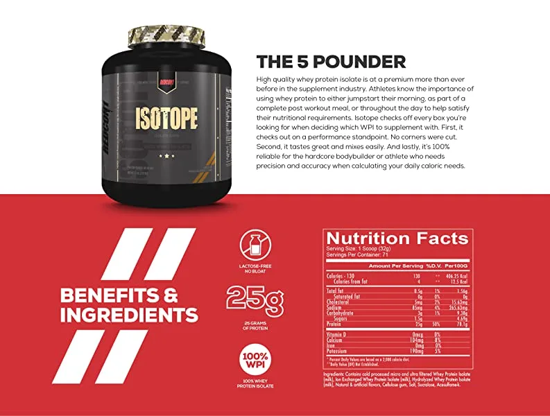 Redcon1 Isotope Isolate Whey - Image 2