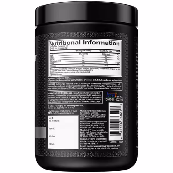 MuscleTech Platinum 100% Glutamine - product image