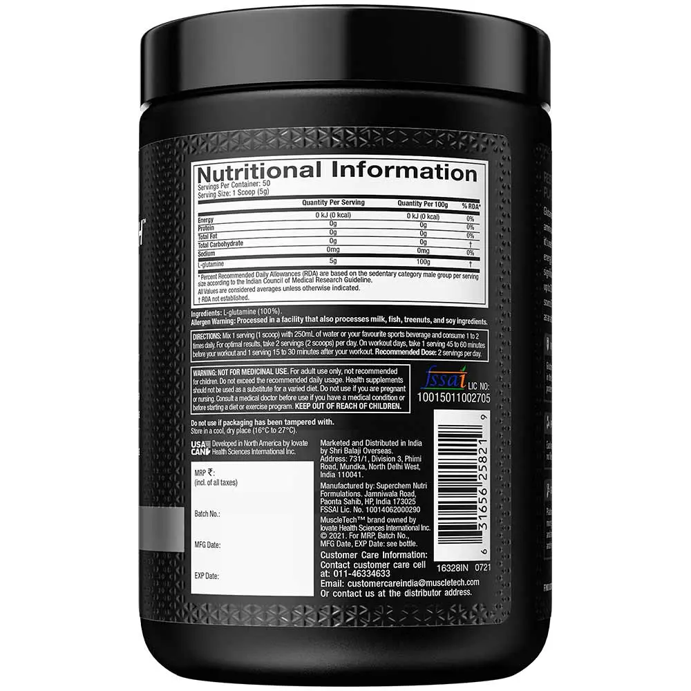 MuscleTech Platinum 100% Glutamine - Image 3