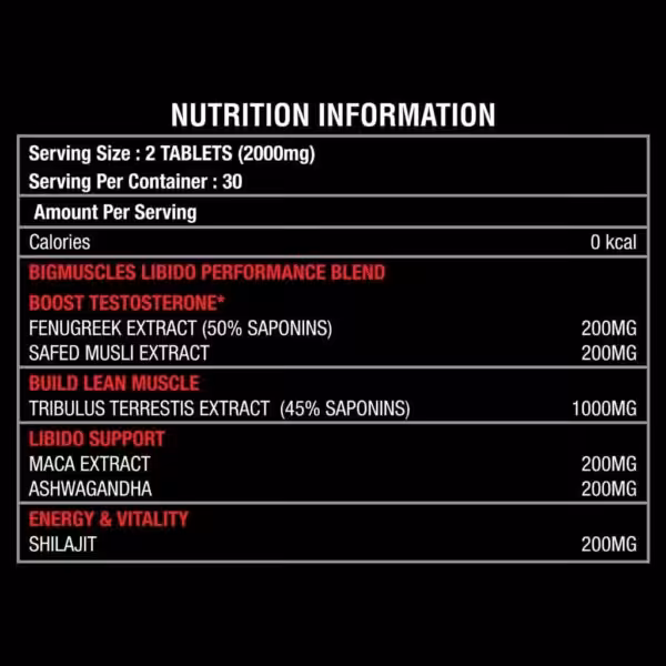 Bigmuscles Nutrition Libido - product image