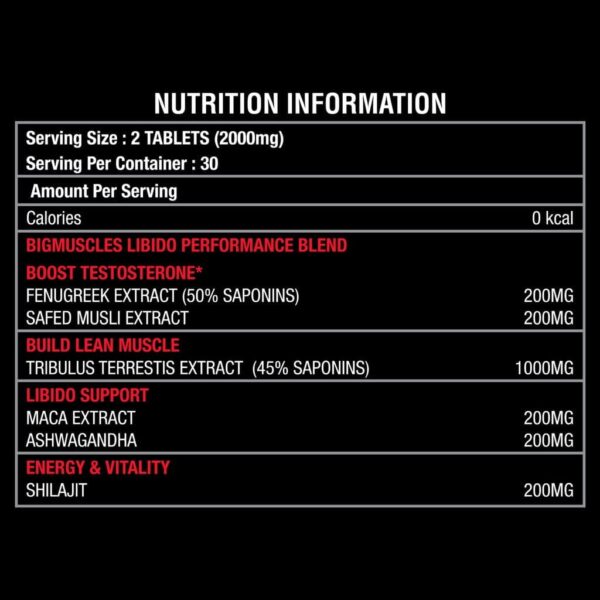 Bigmuscles Nutrition Libido