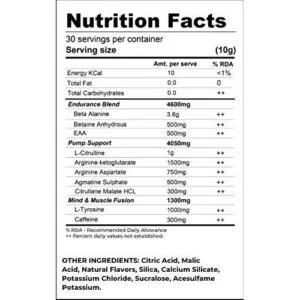 Muscle Asylum F9 Extreme Pre Workout