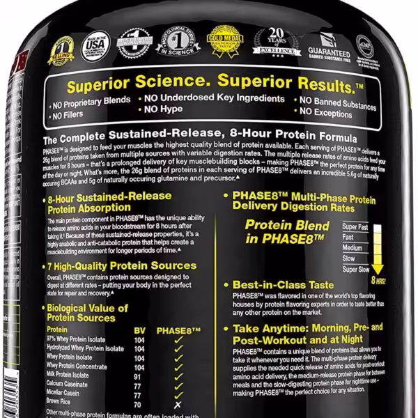 MuscleTech Performance Series Phase 8 Protein - product image
