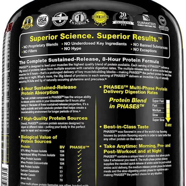 MuscleTech Performance Series Phase 8 Protein