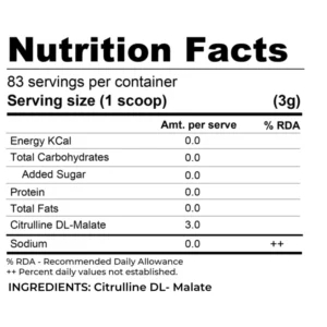 Muscle Asylum Citrulline Dl- Malate